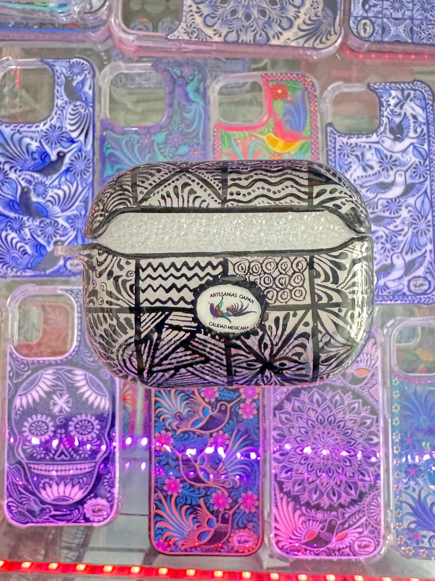 Colibrí vitral , funda de AirPods