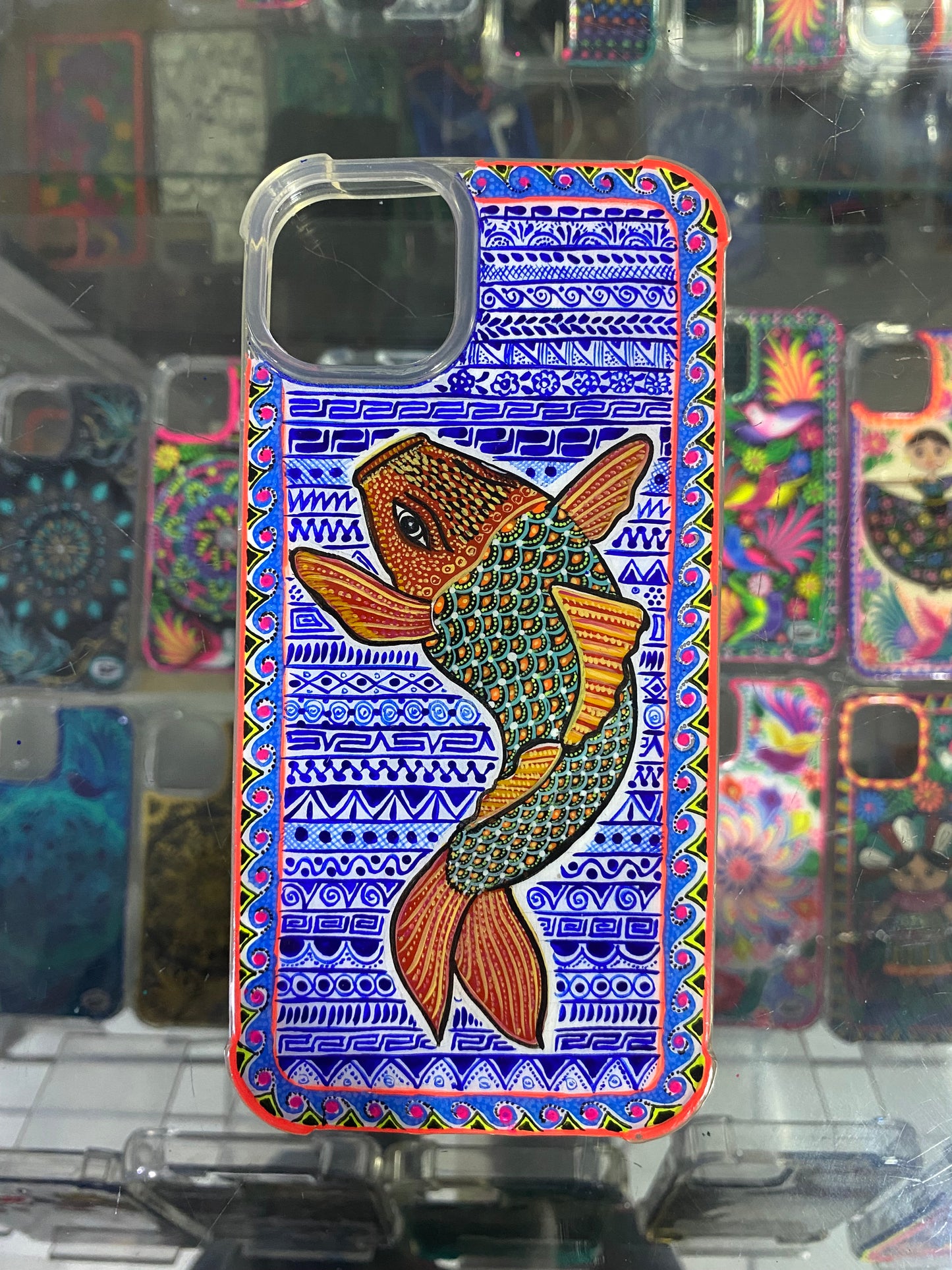 alebrije de fish coin funda de iPhone