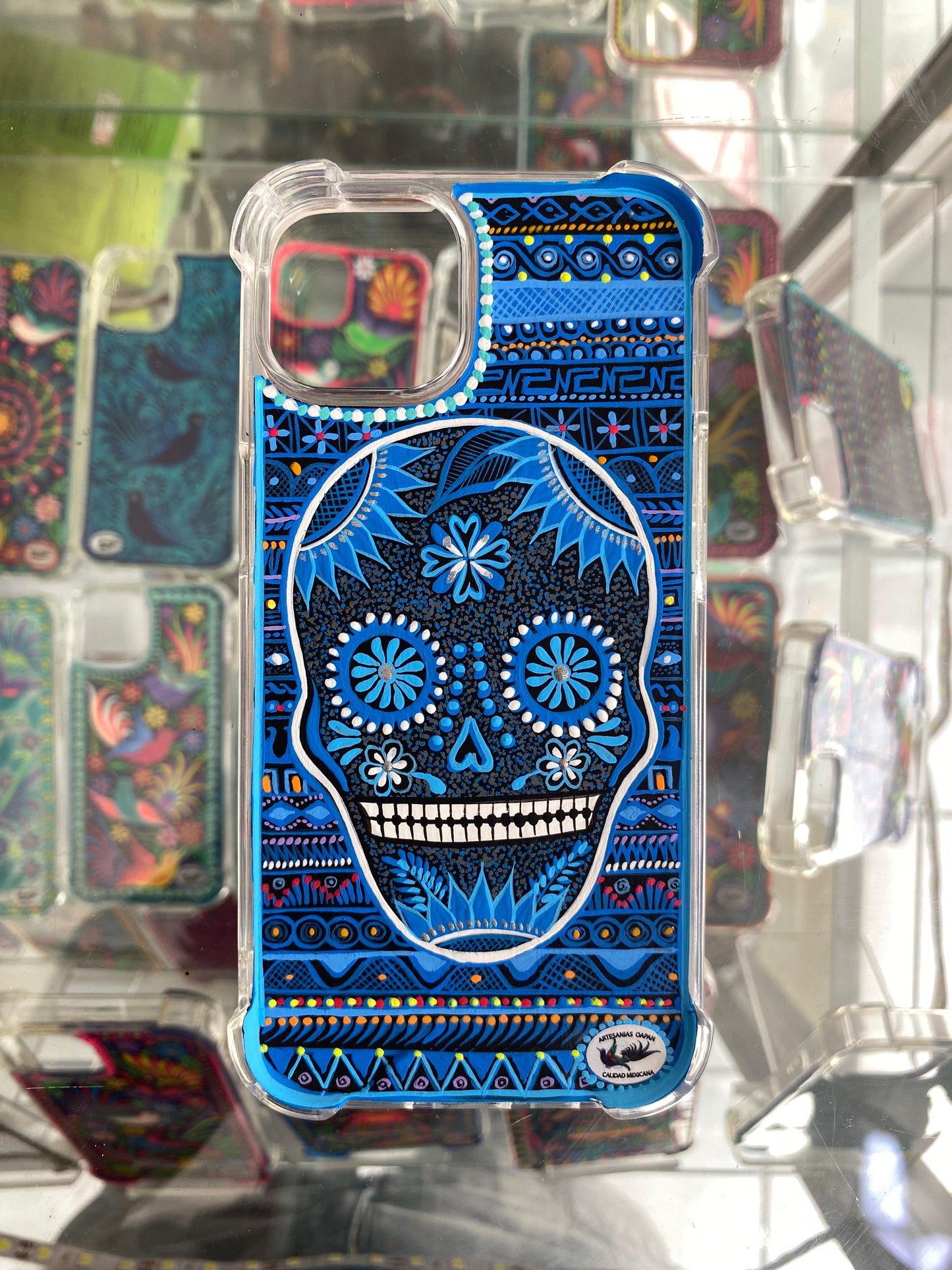 calavera azul para iPhone