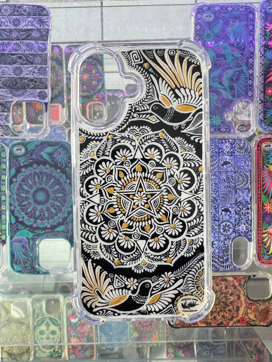 Mándala estrella floral funda para iPhone
